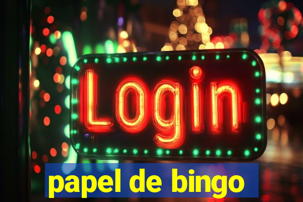 papel de bingo